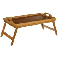 5 Five Opvouwbare Bedtafel - Bamboe & MDF, 50 x 30 cm, Bruin
