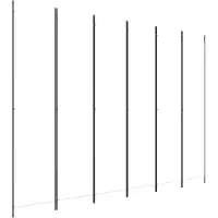 vidaXL Kamerscherm met 6 panelen 300x220 cm stof wit
