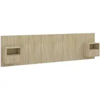 vidaXL Hoofdbord met kastjes bewerkt hout sonoma eikenkleurig