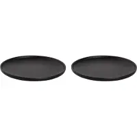 Maastricht porselein Bord Universe 26 cm Zwart Porselein 2 stuks