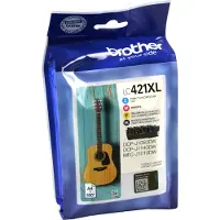 Brother LC-421XLVAL Inktcartridge 4-kleuren Multipack Hoge capaciteit