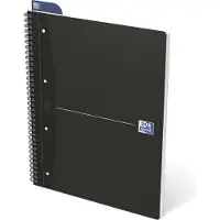 Oxford Office Essentials Notitieboek A4+ Gelinieerd Spiraal gebonden Geperforeerd 140 Pagina's 70 Vellen
