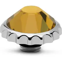 Melano Vivid Cap Steentje Topaz Zilver
