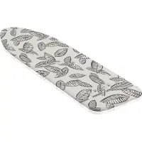 Leifheit strijkplankhoes Perfect Steam Air Board Express S/M - 125 x 40 cm strijkvlak - 3 mm dikke molton - zwart - wit