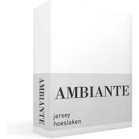 Ambiante Jersey - Hoeslaken - 160x200 - Wit