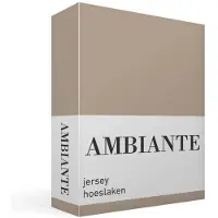 Ambiante Jersey - Hoeslaken - 90x200 - Taupe