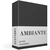 Ambiante Jersey - Hoeslaken - 140x200 - Antraciet