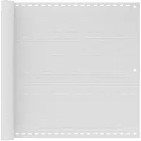 vidaXL Balkonscherm 90x300 cm HDPE wit