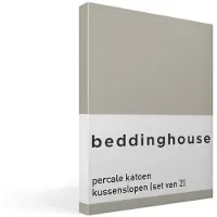 Beddinghouse - Percale katoen - Kussenslopen - Set van 2 - 60x70 cm - Sand