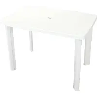 vidaXL Tuintafel 101x68x72 cm kunststof wit