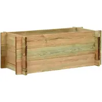 vidaXL Plantenbak 80 cm geïmpregneerd grenenhout