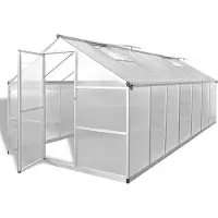 vidaXL Tuinkas 10,53 m² versterkt aluminium