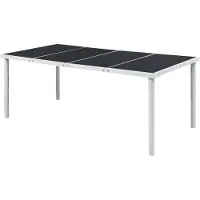 vidaXL Tuintafel 190x90x74 cm zwart online kopen