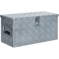 vidaXL Doos 61,5x26,5x30 cm aluminium zilverkleurig online kopen