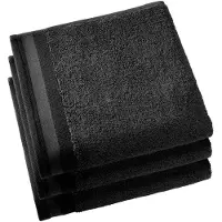 De Witte Lietaer Handdoek Contessa Black (50 x 100 cm) (set van 3)