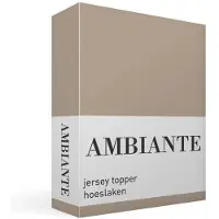 Ambiante Jersey - Topper Hoeslaken - 90x200/210/220 - Taupe