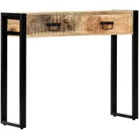 vidaXL Wandtafel 90x30x75 cm massief mangohout