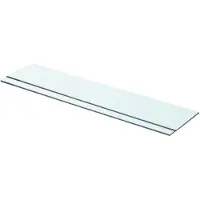 vidaXL Schappen 2 st 70x15 cm glas transparant