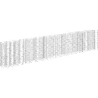vidaXL Gabion plantenbak verhoogd 450x30x90 cm gegalvaniseerd staal