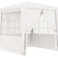 vidaXL Partytent met zijwanden professioneel 90 g/m² 2x2 m wit