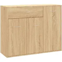 vidaXL Dressoir 88x30x70 cm bewerkt hout sonoma eikenkleurig