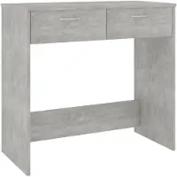 vidaXL Bureau "Jeggeleben" van spaanplaat in betonkleur. Afmetingen (L/B/H): 80x40x75 cm