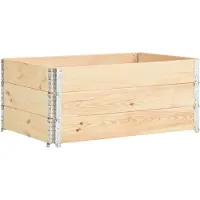 vidaXL 3 st Plantenbakken verhoogd 100x150 cm massief grenenhout