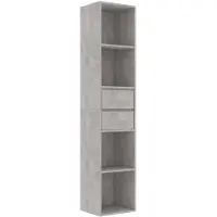vidaXL Boekenkast 36x30x171 cm bewerkt hout betongrijs