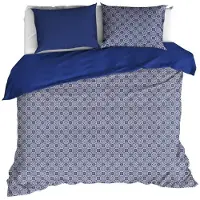 De Witte Lietaer Dekbedovertrek Eloise Deep Depths Satijn-200 x 200 / 220 cm | 2-Persoons