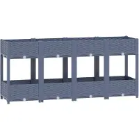 vidaXL Plantenbak verhoogd 160x40x71 cm polypropyleen