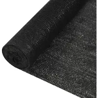 vidaXL Privacynet 195 g/m² 1,8x50 m HDPE zwart