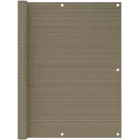 vidaXL Balkonscherm 120x500 cm HDPE taupe
