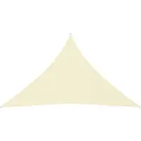vidaXL Zonnescherm driehoekig 5x5x6 m oxford stof crèmekleurig