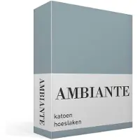Ambiante Katoen - Hoeslaken - 160x200 - Blauw