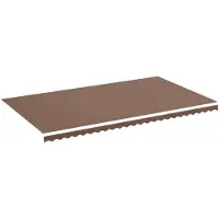 vidaXL Vervangingsdoek voor luifel 580x345 cm polyester bruin