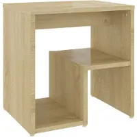 vidaXL Nachtkastje 40x30x40 cm bewerkt hout sonoma eikenkleurig