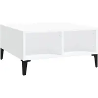 vidaXL Salontafel 60x60x30 cm bewerkt hout wit