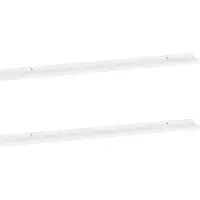 vidaXL Wandschappen 2 st 115x9x3 cm wit
