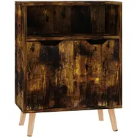 vidaXL Dressoir 60x30x72 cm bewerkt hout gerookt eikenkleurig