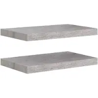 vidaXL Wandschappen zwevend 2 st 50x23,5x3,8 cm MDF betongrijs