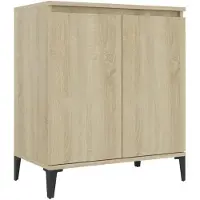 vidaXL Dressoir 60x35x70 cm spaanplaat sonoma eikenkleurig