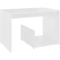vidaXL Bijzettafel 59x36x38 cm bewerkt hout wit