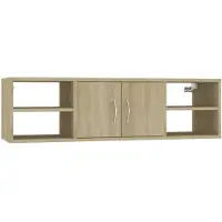 vidaXL Wandschap 102x30x29 cm bewerkt hout sonoma eikenkleurig