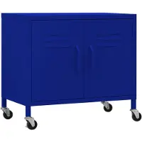 vidaXL Opbergkast 60x35x56 cm staal marineblauw
