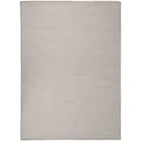 vidaXL Buitenkleed platgeweven 200x280 cm lichtgrijs