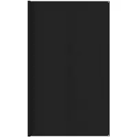vidaXL Tenttapijt 400x400 cm HDPE zwart