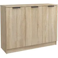 vidaXL Dressoir 90,5x30x70 cm bewerkt hout sonoma eikenkleurig