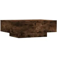 vidaXL Salontafel 90x60x31 cm bewerkt hout gerookt eikenkleurig