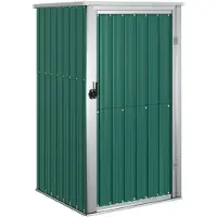 vidaXL Tuinschuur 88x89x161 cm gegalvaniseerd staal groen