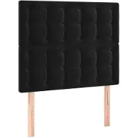 vidaXL Hoofdbord zwart 80x5x118/128 cm fluweel